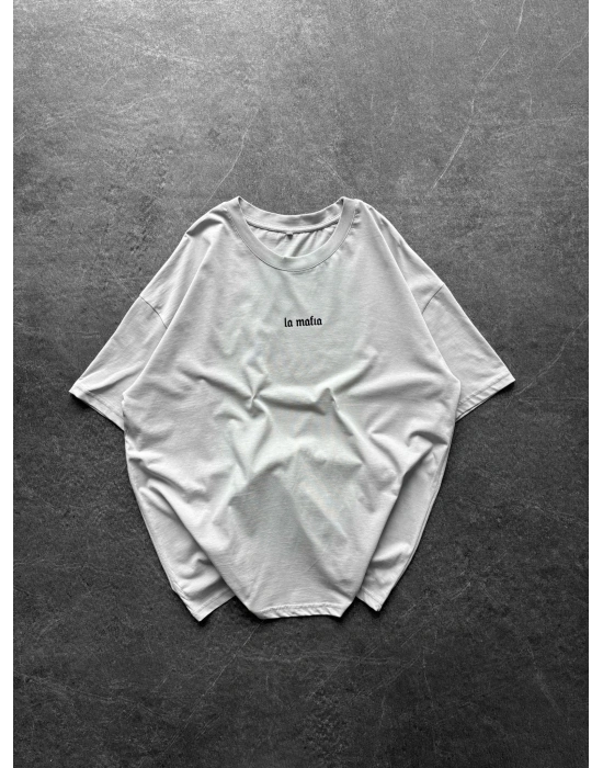 BASİC LA MAFİA BYL OVERSİZE TİŞÖRT GRİ