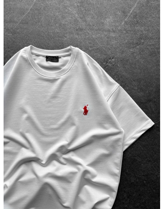 GÖGÜS NAKIŞ HB OVERSİZE TİŞÖRT BEYAZ