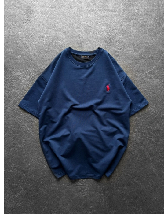 GÖGÜS NAKIŞ HB OVERSİZE TİŞÖRT MAVİ