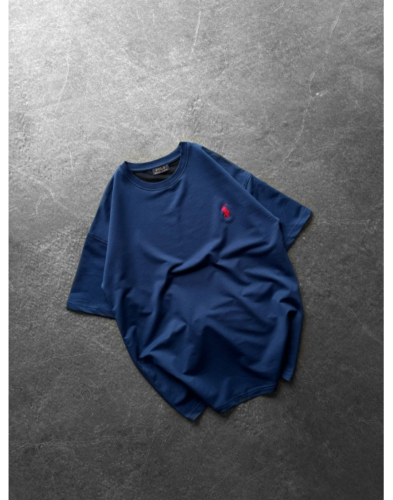 GÖGÜS NAKIŞ HB OVERSİZE TİŞÖRT MAVİ