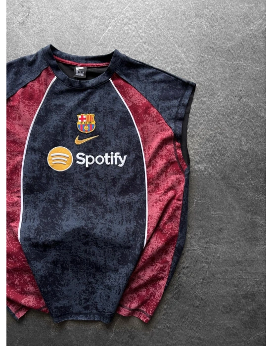 YIKAMALI BARÇA PARÇALI NAKIŞ ATLET SİYAH