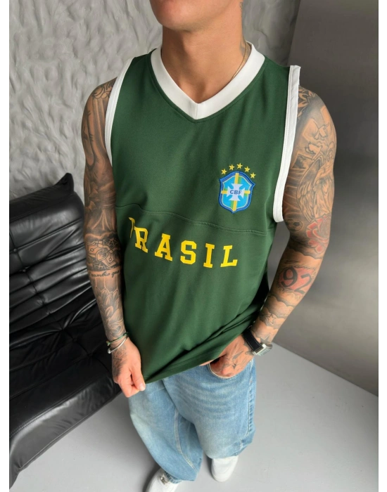 BRASİL NAKIŞ SIFIR KOL ATLET