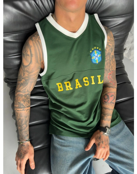 BRASİL NAKIŞ SIFIR KOL ATLET
