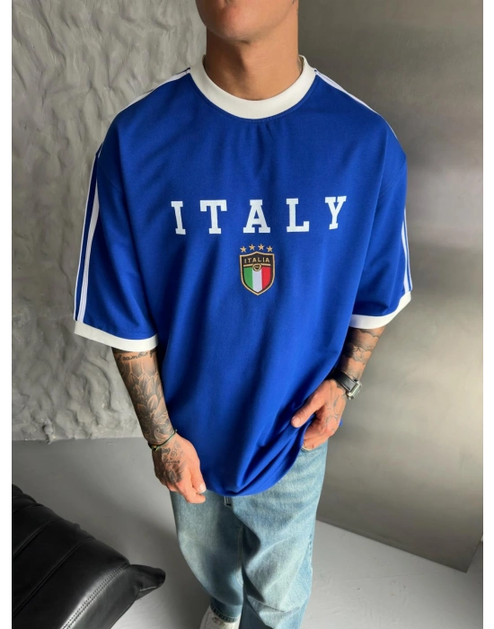CHAMP ITALY MAVİ NAKIŞLI CHL TSHİRT