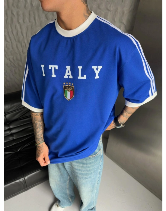 CHAMP ITALY MAVİ NAKIŞLI CHL TSHİRT