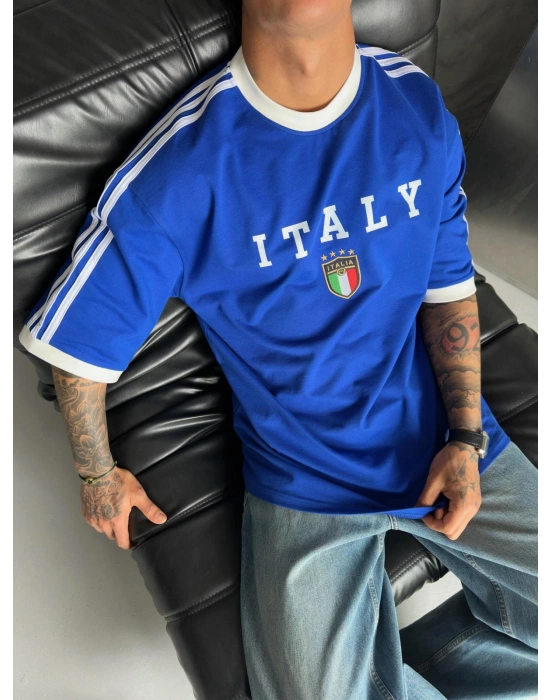 CHAMP ITALY MAVİ NAKIŞLI CHL TSHİRT