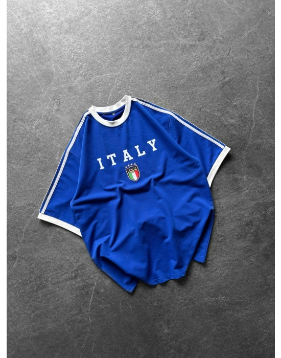 CHAMP ITALY MAVİ NAKIŞLI CHL TSHİRT