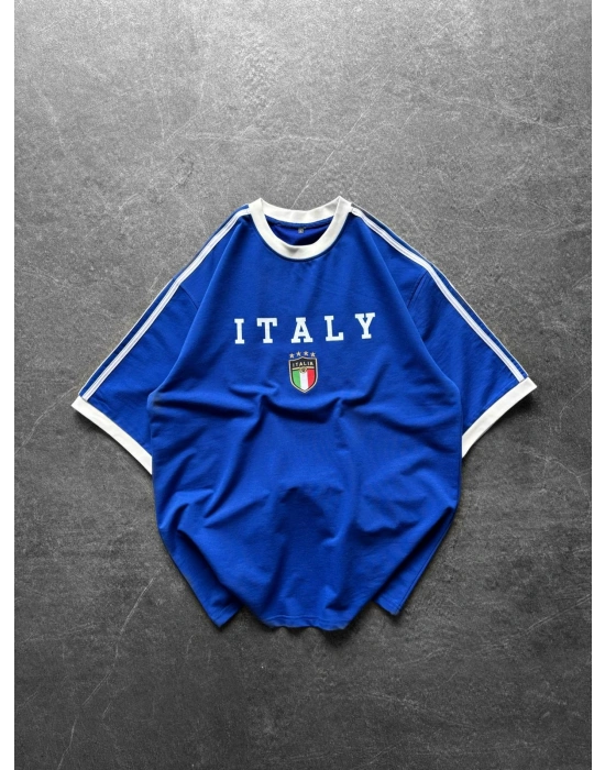 CHAMP ITALY MAVİ NAKIŞLI CHL TSHİRT
