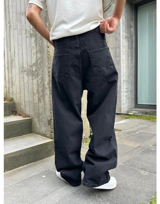 FULL BAGGY GRJ KOT PANTOLON SİYAH