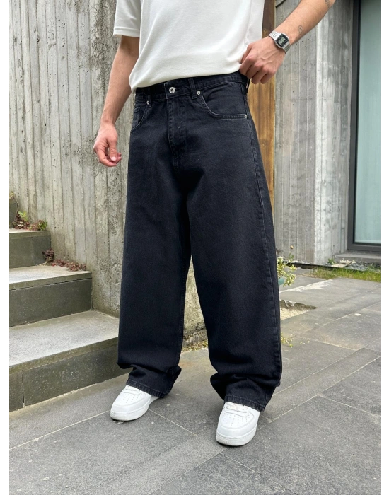 FULL BAGGY GRJ KOT PANTOLON SİYAH