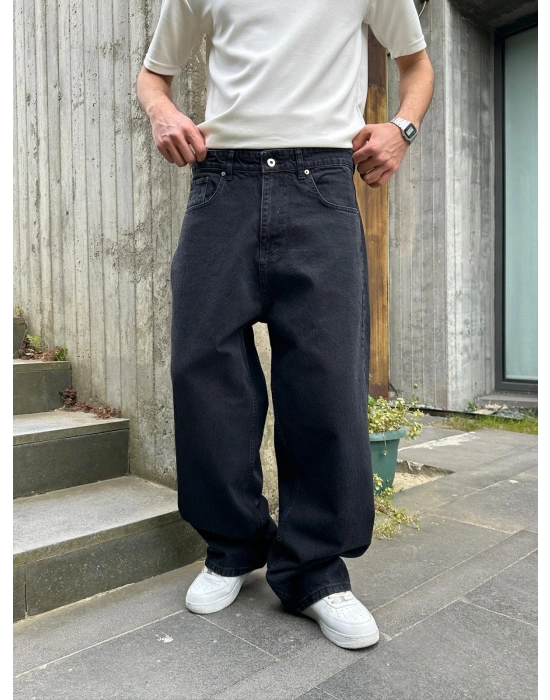 FULL BAGGY GRJ KOT PANTOLON SİYAH