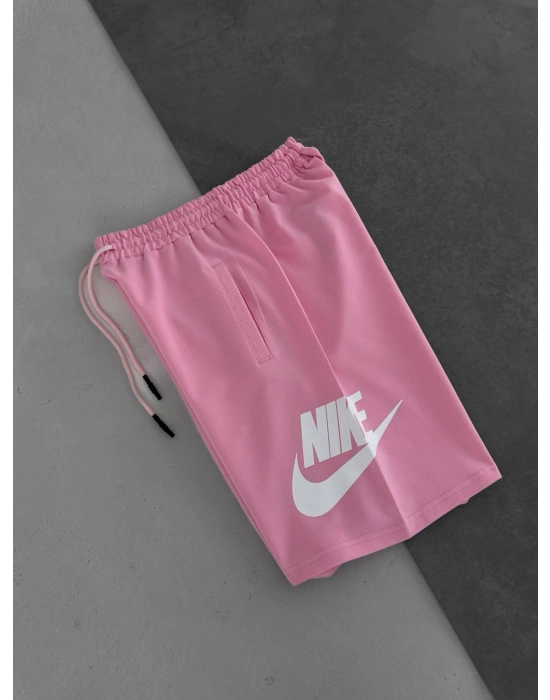 NAKIŞ CP ÖZEL OVERSİZE ŞORT PEMBE