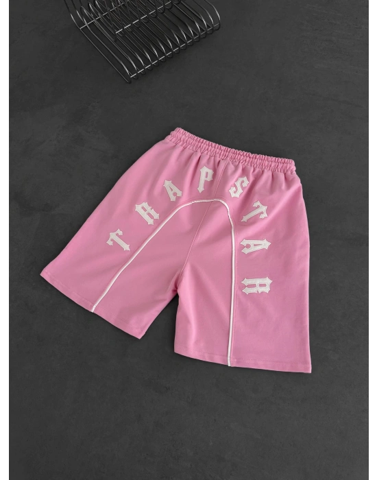 NAKIŞ TRAP ÖZEL SERİ OVERSİZE ŞORT PEMBE