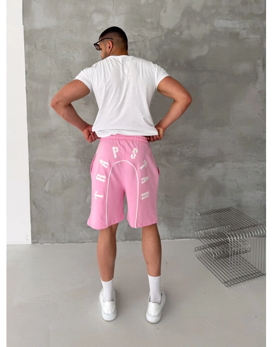 NAKIŞ TRAP ÖZEL SERİ OVERSİZE ŞORT PEMBE