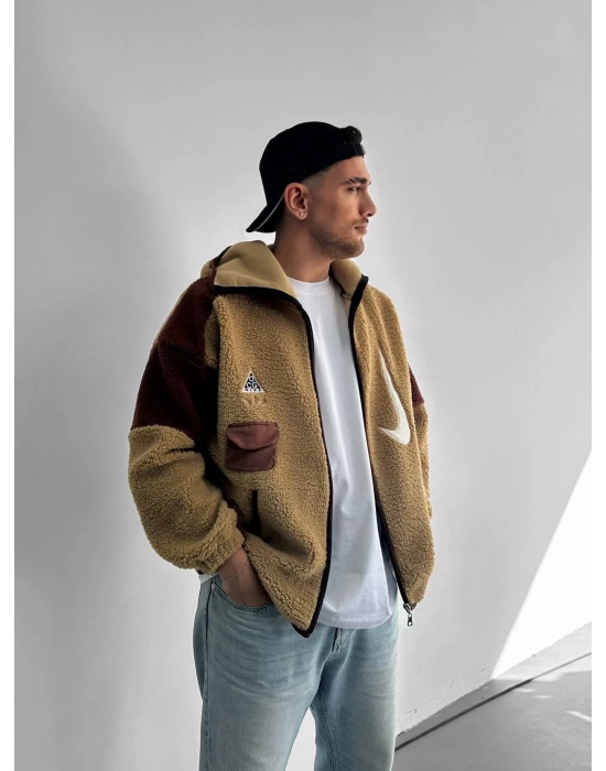 ACG MASKE DETAY OVERSİZE PELUŞ HIRKA