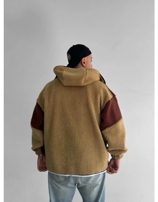 ACG MASKE DETAY OVERSİZE PELUŞ HIRKA