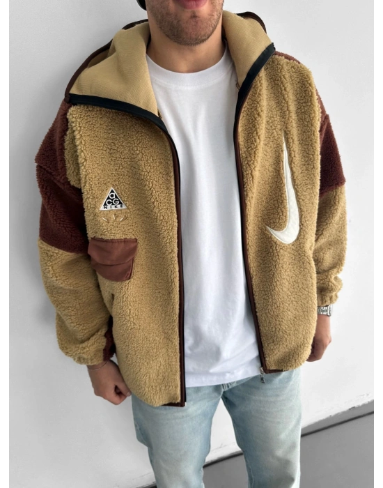 ACG MASKE DETAY OVERSİZE PELUŞ HIRKA