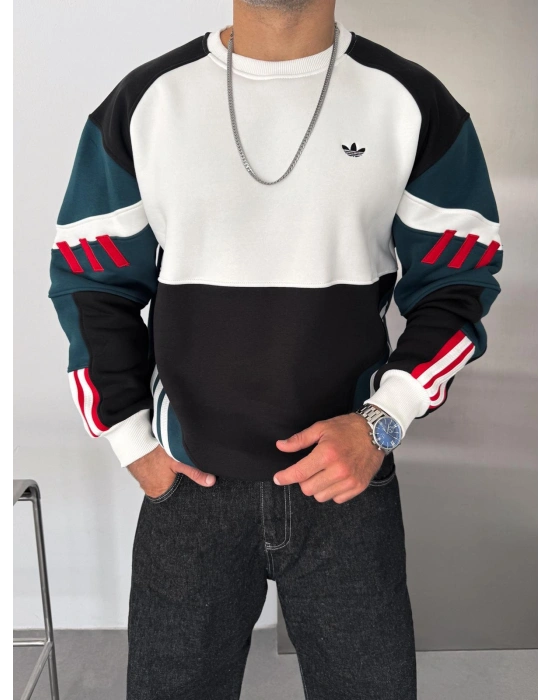AD FUL PARÇALI VİNTAGE OVERSİZE SWEAT