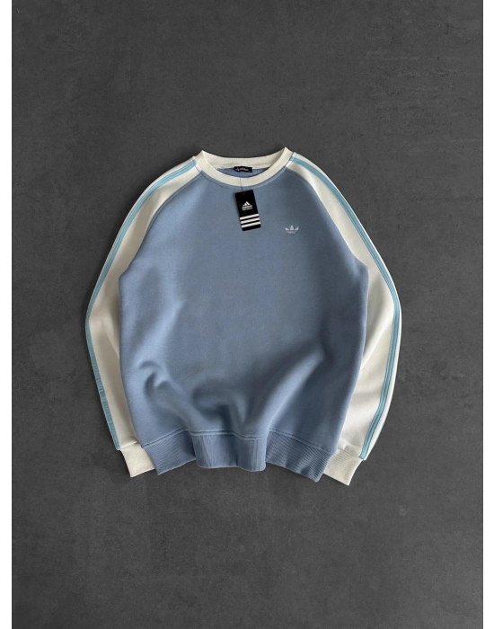 AD KOL SERİT 3 İPLİK PAMUKLU SWEAT BEBEMAVİ
