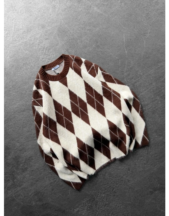 AD TRİKO VİNTAGE SWEAT ACI KAHVE