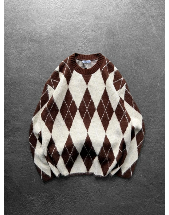 AD TRİKO VİNTAGE SWEAT ACI KAHVE