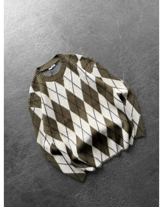 AD TRİKO VİNTAGE SWEAT ASKER YEŞİLİ