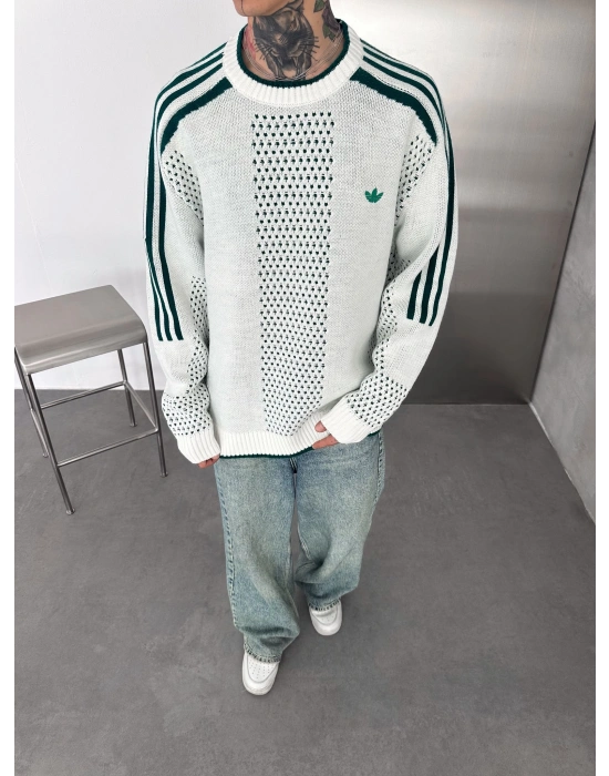 AD TRİKO VİNTAGE SWEAT BEYAZ