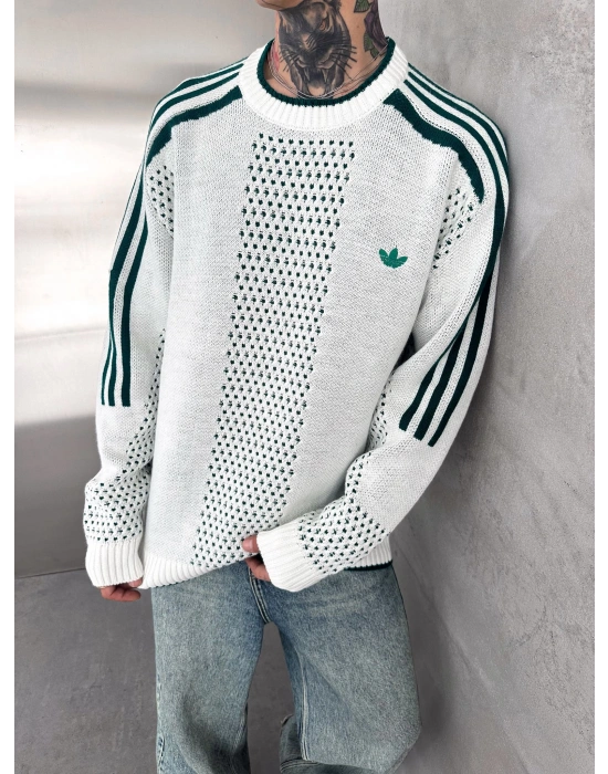 AD TRİKO VİNTAGE SWEAT BEYAZ