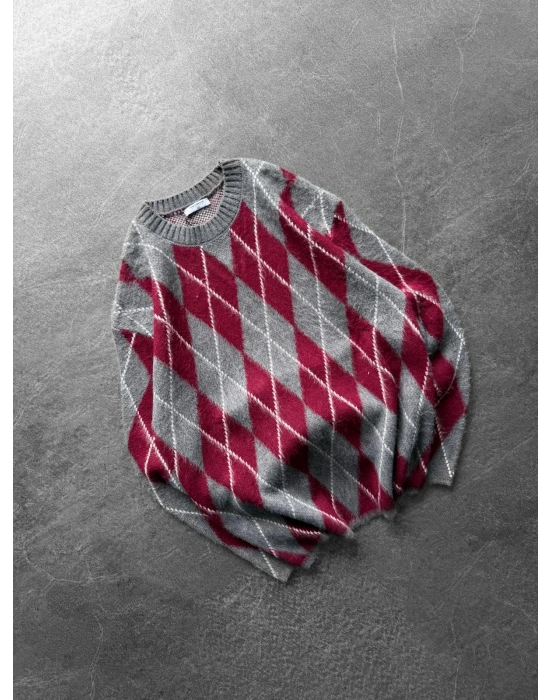 AD TRİKO VİNTAGE SWEAT BORDO