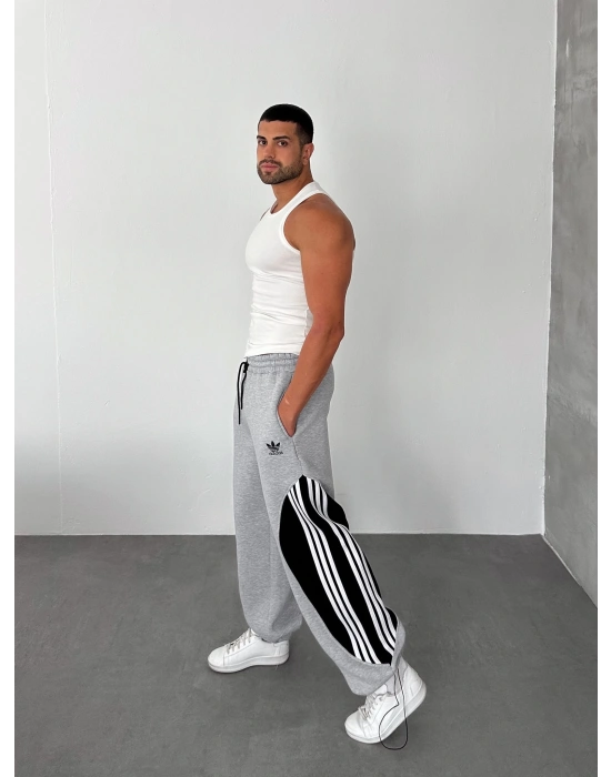 AD ULTRA BAGGY FUL PARCALI EŞOFMAN GRİ