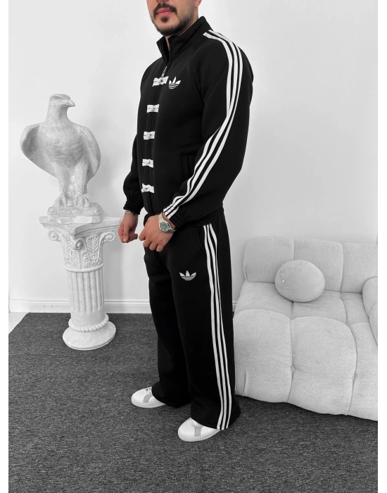 ADDS 3 İPLİK EŞOFMAN TAKIMI SİYAH