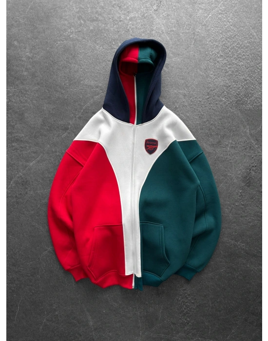 ARS MASKELİ PARÇALI KAPÜŞONLU HIRKA