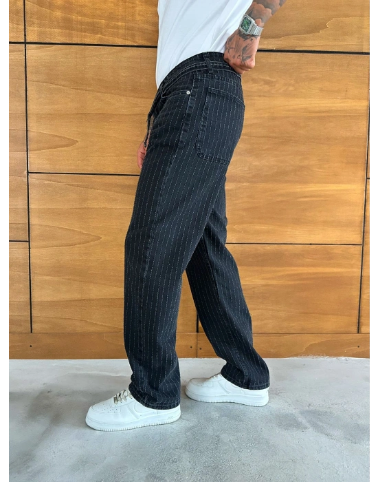 BAGGY KALIP KEMER DETAY TASARIM JEAN FÜME