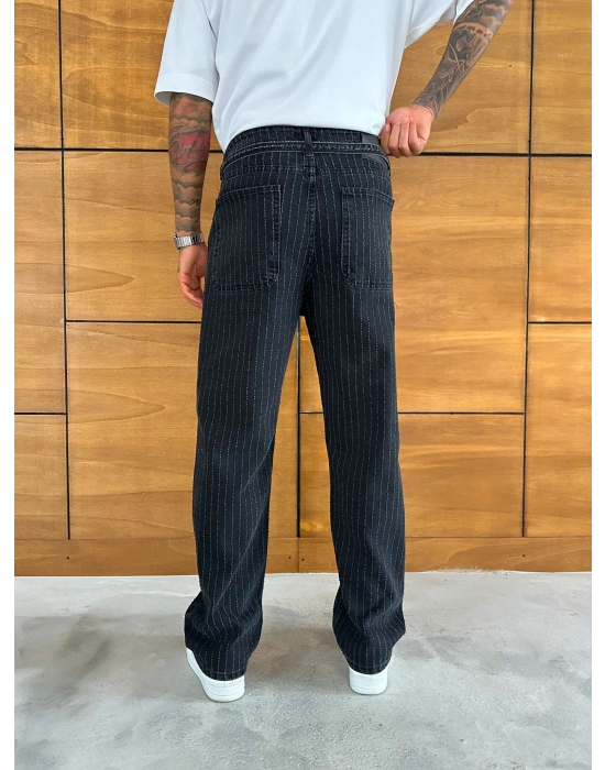 BAGGY KALIP KEMER DETAY TASARIM JEAN FÜME