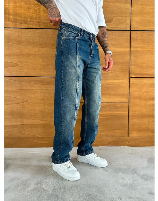 BAGGY KALIP ORTA DİKİŞ DETAY JEAN