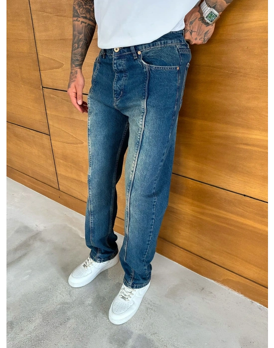 BAGGY KALIP ORTA DİKİŞ DETAY JEAN