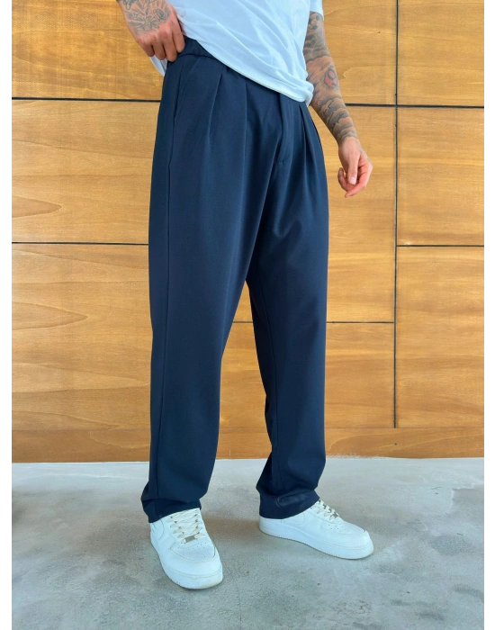 BAGGY KALIP WELL PİLELİ PANTOLON LACİ