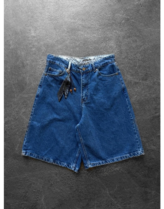 BANDANA DETAY MODEL KOT CAPRİ LACİ