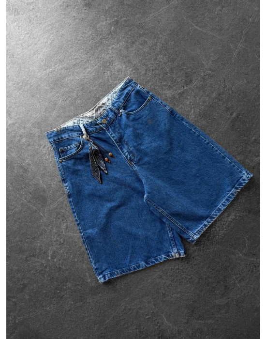 BANDANA DETAY MODEL KOT CAPRİ LACİ