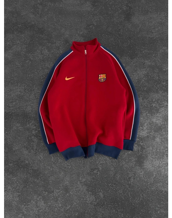 BARCA 3 İPLİK PAMUKLU KUMAŞ OVERSİZE HIRKA KIRMIZI