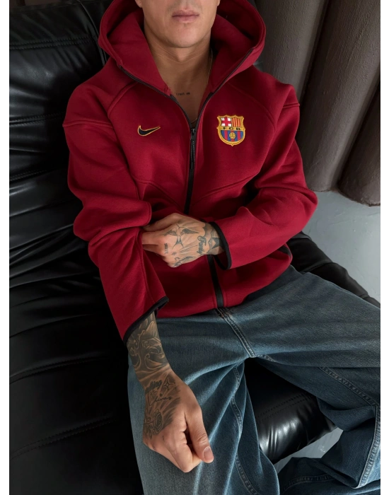 BARCA CIKARTMA NAKIS OVERSİZE TECH HIRKA