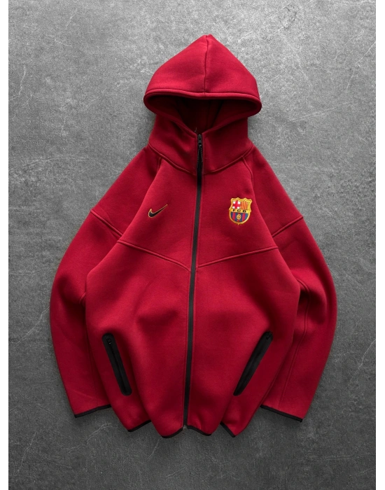 BARCA CIKARTMA NAKIS OVERSİZE TECH HIRKA