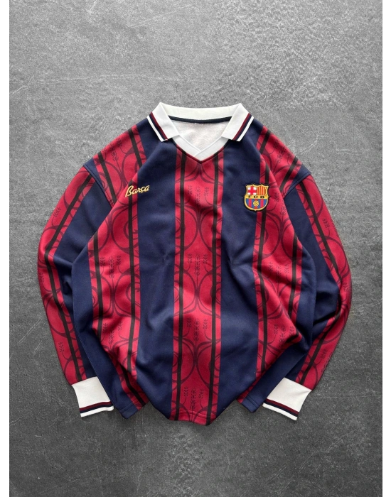 BARCA ŞERİTLİ OVERSİZE FORMA SWEAT