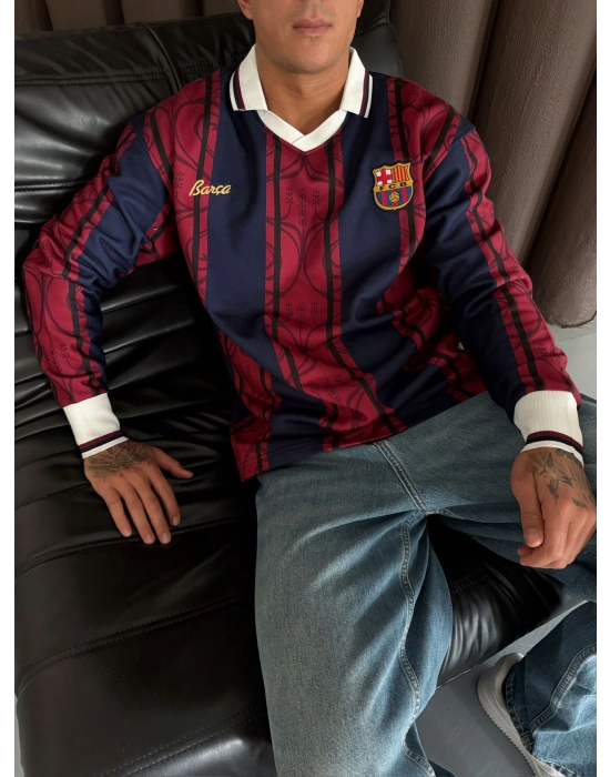 BARCA ŞERİTLİ OVERSİZE FORMA SWEAT