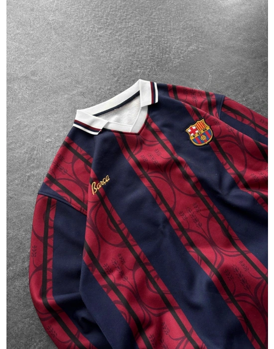 BARCA ŞERİTLİ OVERSİZE FORMA SWEAT