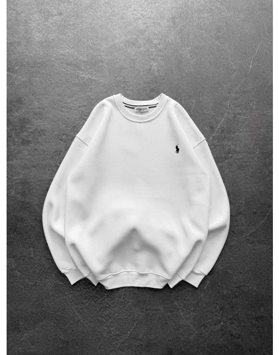 BASIC PL 3 İPLİK PAMUKLU SWEAT BEYAZ