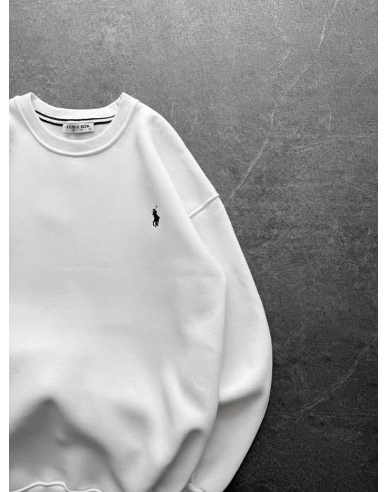 BASIC PL 3 İPLİK PAMUKLU SWEAT BEYAZ
