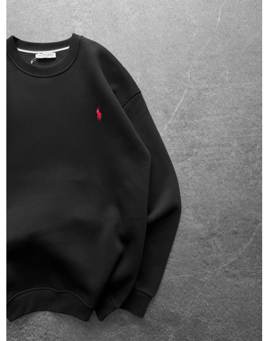 BASIC PL 3 İPLİK PAMUKLU SWEAT SİYAH