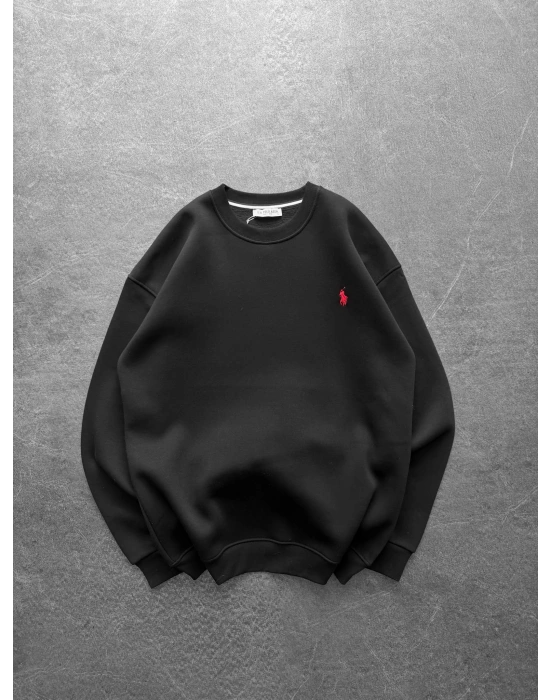 BASIC PL 3 İPLİK PAMUKLU SWEAT SİYAH