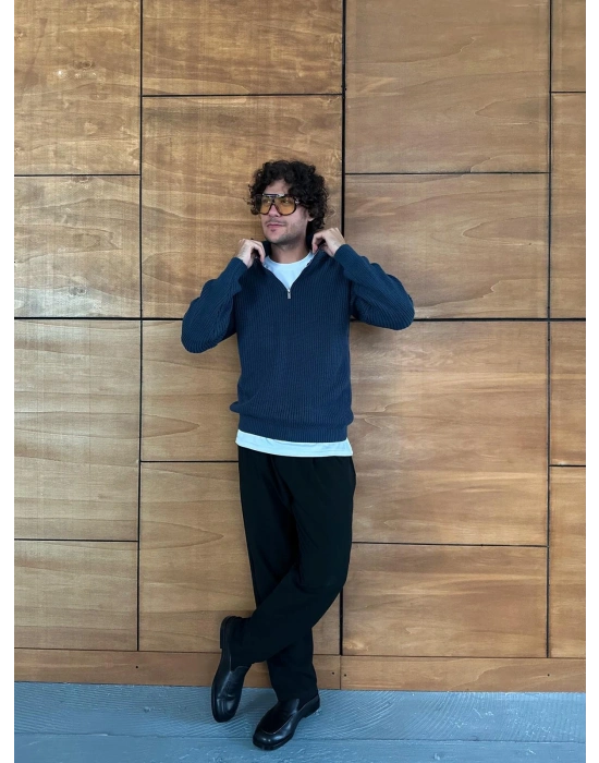 BASİC YARIM FERMUAR TRİKO LACİ